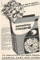 Canestrini RICCARDI - Pubblicit� Del 1958 - Vintage Advertising - Publicidad