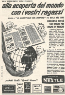 Concorso Prodotti NESTLE' - Pubblicit� Del 1958 - Vintage Advertising - Publicidad