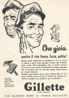 Per Radersi Bene Ci Vuole GILLETTE - Pubblicit� Del 1958 - Vintage Advert - Publicidad