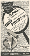 W8932 Rasoio Elettrico PHILIPS 120S - Pubblicit� Del 1958 - Vintage Advertising - Publicidad