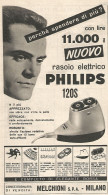 Rasoio Elettrico PHILIPS 120S - Pubblicit� Del 1958 - Vintage Advertising - Publicidad