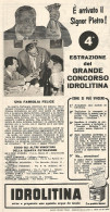 IDROLITINA - Maria Scrinzo Di La Spezia - Pubblicit� Del 1958 - Vintage Ad - Publicités