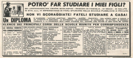 Scuole Riunite Per Corrispondenza - Pubblicit� Del 1958 - Vintage Ad - Publicités