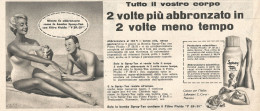 Abbronzante Spray-Tan - Pubblicit� Del 1958 - Vintage Advertising - Advertising