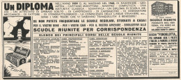 Scuole Riunite Per Corrispondenza - Pubblicit� Del 1958 - Vintage Ad - Publicités