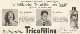 Brillantina TRICOFILINA - Pubblicit� Del 1958 - Vintage Advertising - Advertising