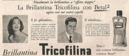 Brillantina TRICOFILINA - Pubblicit� Del 1958 - Vintage Advertising - Advertising