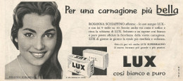Sapone LUX - Rosanna Schiaffino - Pubblicit� Del 1958 - Vintage Advert - Advertising