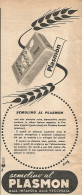 Semolino Al PLASMON - Pubblicit� Del 1958 - Vintage Advertising - Advertising