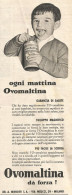 OVOMALTINA D� Forza - Pubblicit� Del 1958 - Vintage Advertising - Publicités