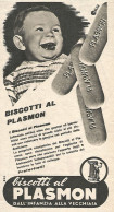 Biscotti Al PLASMON - Pubblicit� Del 1958 - Vintage Advertising - Advertising