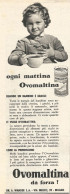 OVOMALTINA D� Forza - Pubblicit� Del 1958 - Vintage Advertising - Advertising