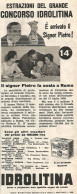 Estrazione Del Concorso IDROLITINA - Pubblicit� Del 1958 - Vintage Advert - Publicités