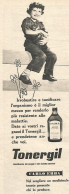 TONERGIL - Carlo Erba - Pubblicit� Del 1958 - Vintage Advertising - Publicités