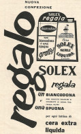 SOLEX Cera Liquida - Pubblicit� Del 1958 - Vintage Advertising - Publicités