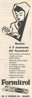 FORMITROL - Pubblicit� Del 1958 - Vintage Advertising - Publicités