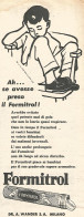 FORMITROL - Pubblicit� Del 1958 - Vintage Advertising - Advertising