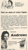Chi Prende ANDREWS Dimentica Il Fegato  - Pubblicit� Del 1958 - Vintage Ad - Publicités