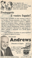 Chi Prende ANDREWS Dimentica Il Fegato  - Pubblicit� Del 1958 - Vintage Ad - Advertising