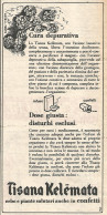 Tisana Kel�mata  - Pubblicit� Del 1958 - Vintage Advertising - Publicités