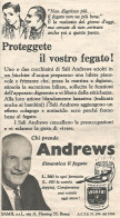 Chi Prende ANDREWS Dimentica Il Fegato  - Pubblicit� Del 1958 - Vintage Ad - Advertising