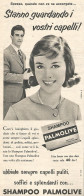 Shampoo PALMOLIVE  - Pubblicit� Del 1958 - Vintage Advertising - Publicités