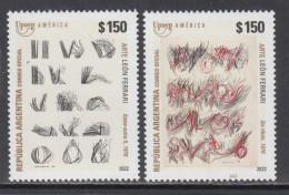 2022  Argentina  Leon Ferrari  Art GOLD Complete Set Of 2 MNH - Unused Stamps