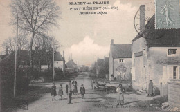 PONT-HEMERY (Côte-d'Or) Par Brazey-en-Plaine - Route De Dijon - Voyagé 1921 (2 Scans) - Sonstige & Ohne Zuordnung