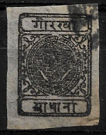 NEPAL EARLY IMPERF STAMP USED (NP#100-P26-L8) - Nepal