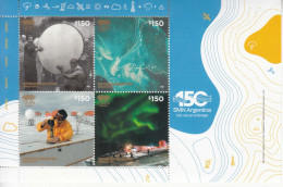 2022 Argentina SMN Weather Meteo Meteorological Service GOLD Souvenir Sheet MNH - Unused Stamps