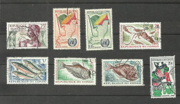 CONGO N°135, 140, 141, 144A à 147, 149 Cote 4.15€ - Gebraucht