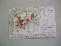 Carte Postale Ancienne 1900 FLEURS Roses - Flowers