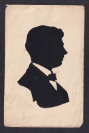 Silhouette - Of Man / Postcard Not Circulated, 2 Scans - Silhouetkaarten