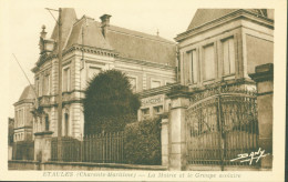 CPA CP 17 Etaules Charente Maritime La Mairie Et Le Groupe Scolaire - Otros & Sin Clasificación