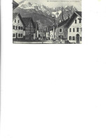 Germany - Postcard Unused -  Floriansplatz In Partenkirchen And The Zugspitze - Garmisch-Partenkirchen