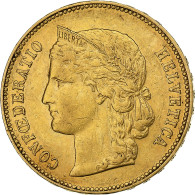Suisse, 20 Francs, 1896, Bern, Or, TTB, KM:31.3 - Altri & Non Classificati