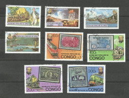 CONGO N°534 à 537, 544 à 547 Cote 5.40€ - Usados