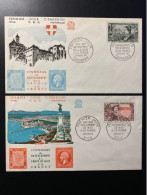 Enveloppes 1er Jour "Centenaire Du Rattachement Savoie Et Nice" - 24/03/1960 - 1246/1247 - Historique N° 328/329 - 1960-1969