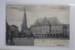 AK Bremen Marktplatz Mit Rathaus Gebraucht #PI874 - Andere & Zonder Classificatie