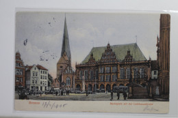 AK Bremen Marktplatz Mit Liebfrauenkirche 1906 Gebraucht #PI873 - Otros & Sin Clasificación