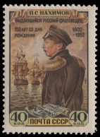 Russia / Sowjetunion 1952 - Mi-Nr. 1642 ** - MNH - Nachimow - Unused Stamps