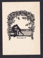 Silhouette - A Couple - Dornrdschen / Postcard Not Circulated, 2 Scans - Silhouetkaarten