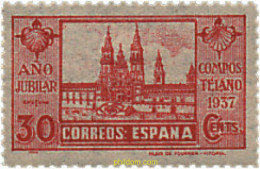 209232 HINGED ESPAÑA 1937 AÑO JUBILAR COMPOSTELANO - Nuevos