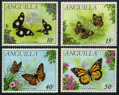 Anguilla 123-126, MNH. Mi 123-126. Butterflies, 1971. Hipolimnas Misippus, - Anguilla (1968-...)