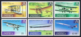 Anguilla 355-360, MNH. Michel 353-358. Aviation, Concorde, Zeppelin, 1979. - Anguilla (1968-...)