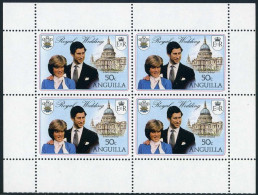 Anguilla 444c,446c Booklet Panes,MNH.Charles Diana,1981 - Anguilla (1968-...)