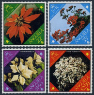 Anguilla 367-370,370a Sheet,MNH.Michel 365-368,Bl.28. Christmas 1979,Flowers. - Anguilla (1968-...)