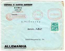 Brasilien 1937, Zigarrenhandel Brief M. 50 R.+Dannemann Freistempel V. Sao Felix - Lettres & Documents