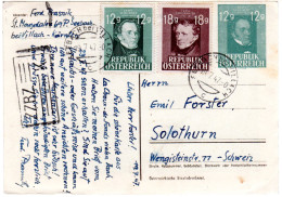 1947, 12+18 G. Auf 12 G. Ganzsache V. Seebach B. Villach M. Zensur I.d. Schweiz - Cartas & Documentos