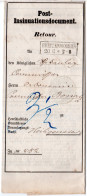 Preussen 1862, R2 Breitenworbis Auf Post-Insinuationsdocument, Porto 3 1/2 SGr. - Lettres & Documents